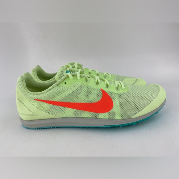 Nike Zoom Rival D 10 Volt Green Men's Track Spikes Shoes With Bag & Tool - Picture 6 of 12
